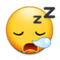 Sleepy Face emoji on Samsung